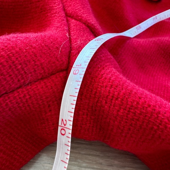 RED VINTAGE VIRGIN WOOL PANTSUIT - Picture 15 of 16